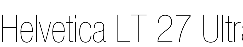 Helvetica LT 27 Ultra Light Condensed Font Download Free